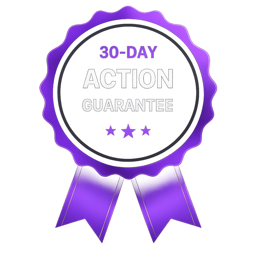 30-Day Action Guarantee Badge